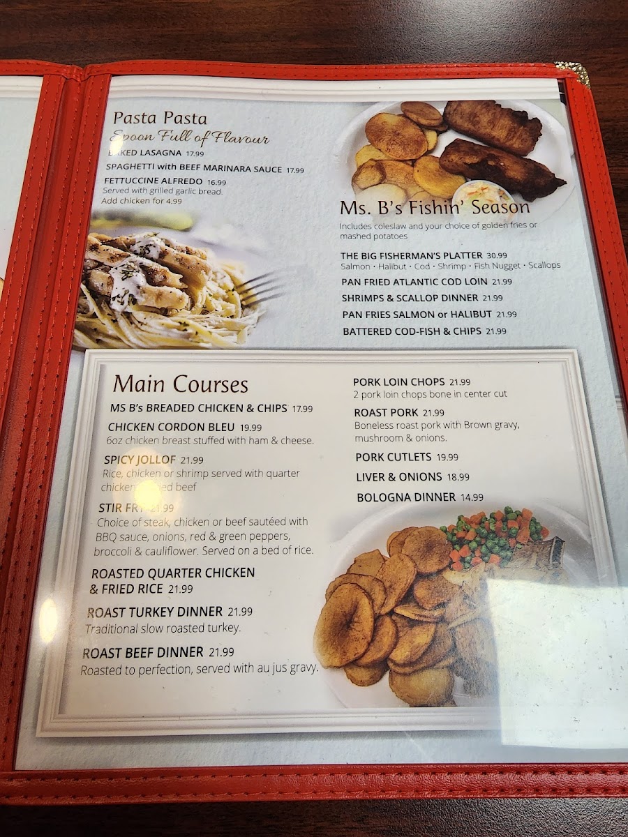 Ms. B's Family Restaurant Menu - Image 2
